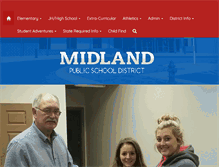 Tablet Screenshot of midlandschools.org